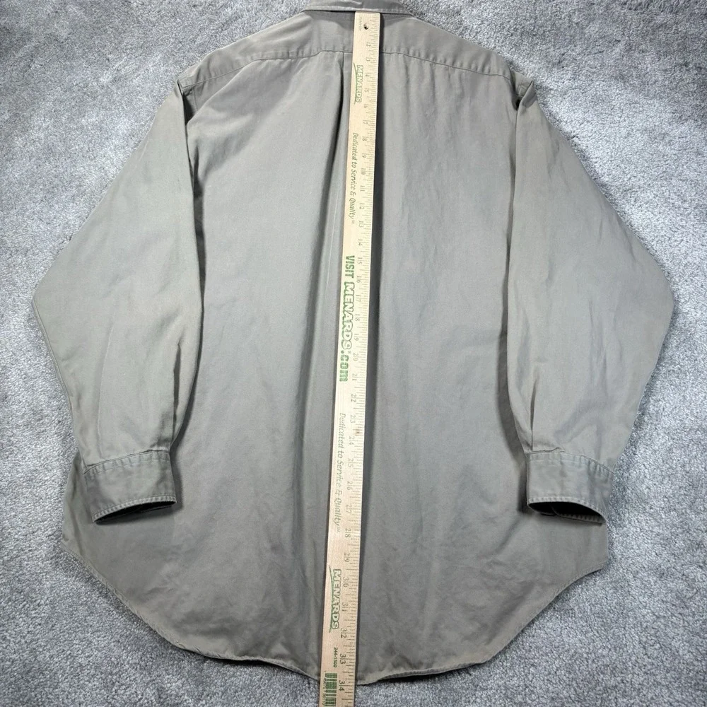 Vintage Polo Ralph Lauren Shirt Mens L Beige Khaki Pockets Utility‎ Safari 90s